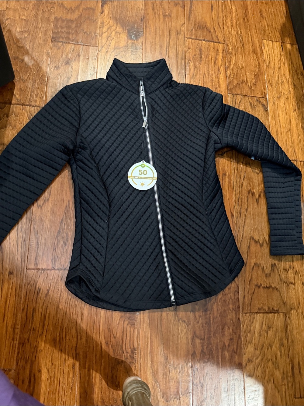 Tail Quilted Black Zip-Front Jacket